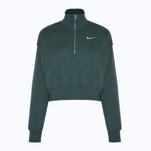Zdjęcie produktu Bluza damska Nike Sportswear Phoenix Fleece 1/2 Zip Cropped vintage green/ sail