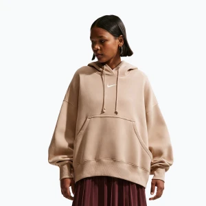 Bluza damska Nike Sportswear Phoenix Fleece Oversized linen / sail Beżowy