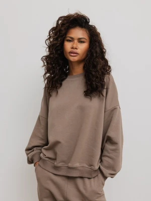 Bluza damska o kroju regular fit w kolorze GRAY TAUPE- PHENIX-UNI Marsala