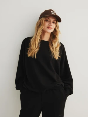 Bluza damska o kroju regular fit w kolorze TOTALLY BLACK- PHENIX-UNI Marsala