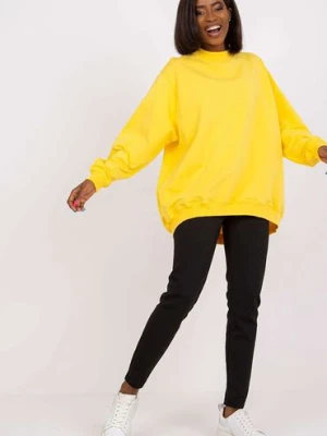 Bluza damska oversize - żółta RUE PARIS