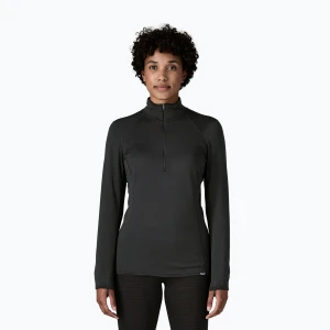 Bluza damska Patagonia Cap Termal Weight Zip Neck black