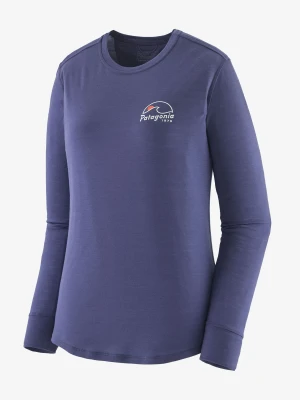 Bluza damska Patagonia L/S Cap Cool Merino Graphic - imagine moon/solstice purple