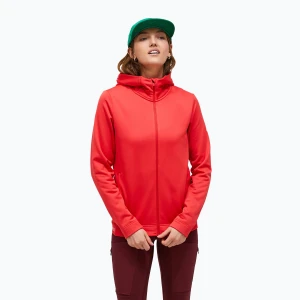 Bluza damska Peak Performance Rider Tech Zip Hood brilliant red