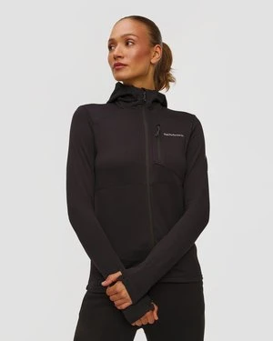 Bluza Damska Peak Performance W Trail Polartec Zip Hood Czarna