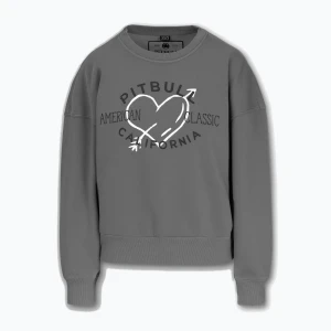 Bluza damska Pitbull Manzanita Heart Crewneck Sweatshirt washed grey