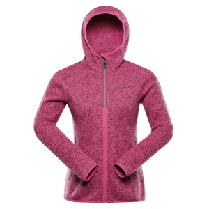 Bluza damska polarowa z kapturem Zega 2 różowa Alpine Pro