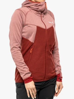 Bluza damska Salewa Puez Hybrid PL Full-Zip - syrah melange