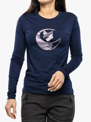 Bluza damska Sensor Merino Active PT - deep blue fox