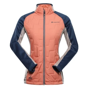 Bluza damska sportowa z wełną merino Jorwa pomarańczowa Alpine Pro