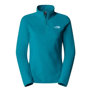 Bluza damska The North Face 100 Glacier 1/4 Zip Fleece 0A855M6GO1 - niebieska