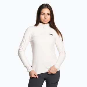 Bluza damska The North Face 100 Glacier 1/4 Zip gardenia white