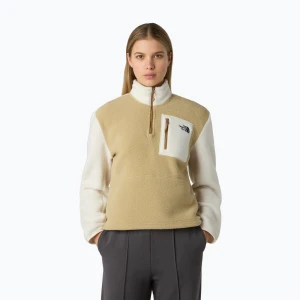 Bluza damska The North Face Yumiori 1/4 Zip khaki stone/white dune/utility brown