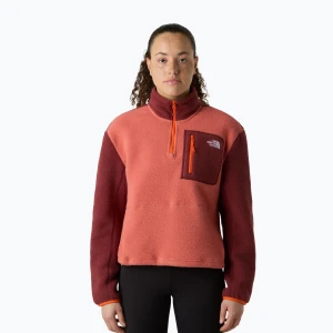 Bluza damska The North Face Yumiori 1/4 Zip mars dust/sumac/solar flare