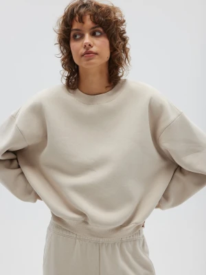 Bluza damska typu oversize w kolorze PORCELAIN - PINEY-UNI Marsala