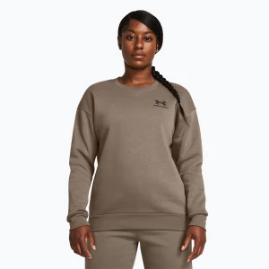 Bluza damska Under Armour Essential Fleece Crew taupe dusk/black