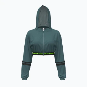 Bluza damska Under Armour HeatGear Mesh FZ rack green / hyper green