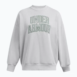 Bluza damska Under Armour Icon Heavyweight Terry Oversized Crew mod gray/forest green