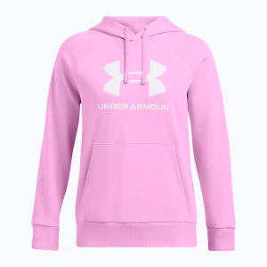 Bluza damska Under Armour Rival Fleece Big Logo Hoody stellar pink/white