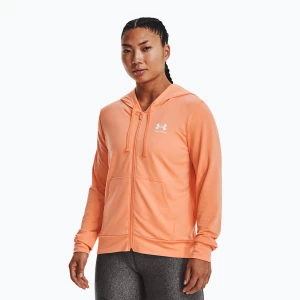 Bluza damska Under Armour Rival Terry FZ Hoodie mellow orange/white