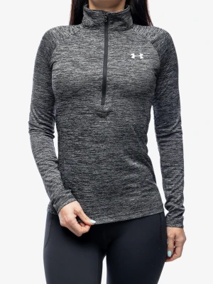 Bluza damska Under Armour Tech 1/2 Zip Twist - black/metallic silver