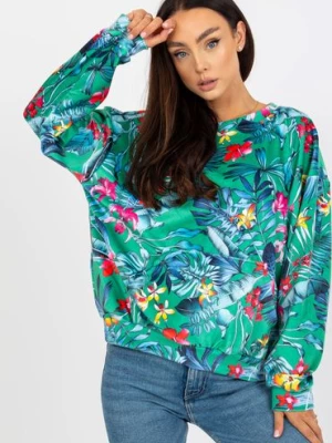 Bluza damska w tropikalne wzory z kieszeniami RUE PARIS