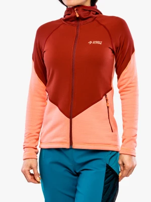 Bluza damska z kapturem Direct Alpine Sakura Tech Lady - palisander/coral