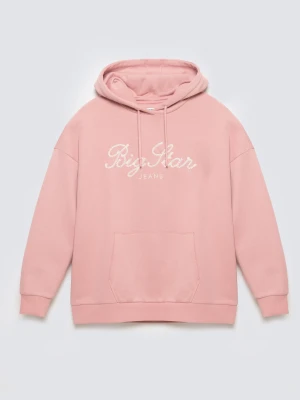 Bluza damska z kapturem różowa Raisa 601 BIG STAR