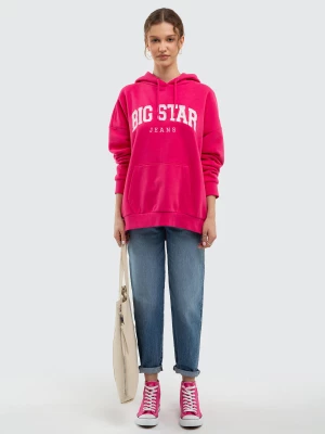 Bluza damska z kapturem różowa Rubialsa 602 BIG STAR