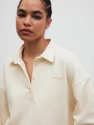 Zdjęcie produktu Bluza damska z kołnierzem w kolorze BUTTER YELLOW - EXPLORE-M/L Marsala