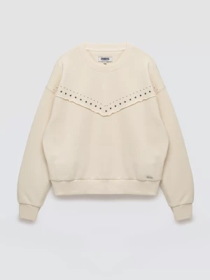 Bluza damska z linii Authentic perłowa Frolia 103 BIG STAR