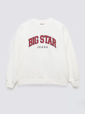 Bluza damska z logo BIG STAR biała Rubena 100