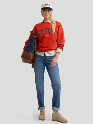 Zdjęcie produktu Bluza damska z logo BIG STAR czerwona Rubekana 704