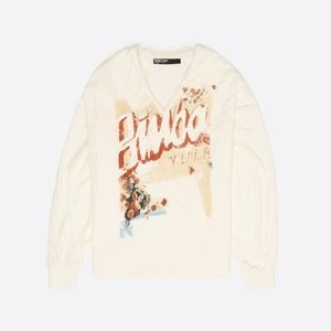 Bluza dekolt V frotte kość słoniowa BIMBA Y LOLA