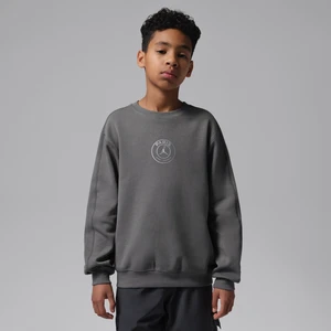 Bluza dla dużych dzieci Jordan Paris Saint-Germain Hoop - Szary