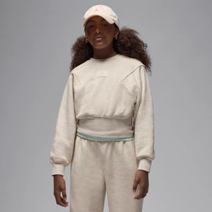 Bluza dla dużych dzieci o kroju oversize Jordan Flight Essentials - Brązowy