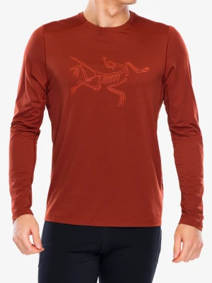 Bluza do biegania Arcteryx Cormac Logo LS - sequoia heather/solaris