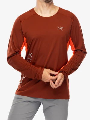 Bluza do biegania Arcteryx Norvan Downword Logo Shirt LS - sequoia/solaris