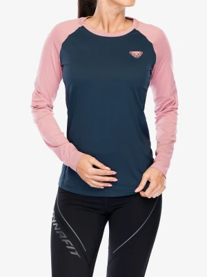 Bluza do biegania damska Dynafit Alpine Pro L/S Tee - blueberry/mokarosa