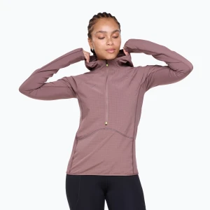 Bluza do biegania damska HOKA Sky Glow Half Zip smokey quartz