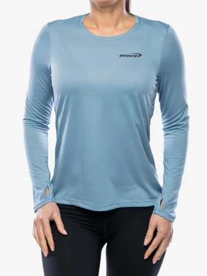 Bluza do biegania damska Inov-8 Performance Long Sleeve - blue grey/slate