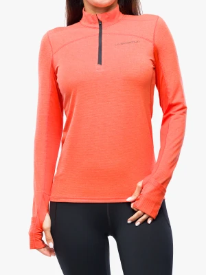 Bluza do biegania damska La Sportiva Swift Long Sleeve - cherry tomato/carbon