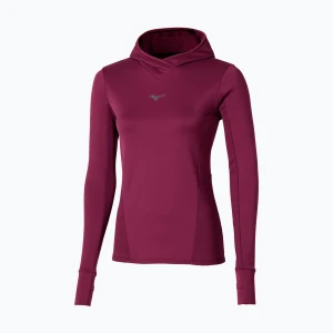 Bluza do biegania damska Mizuno Active Warm Hooded dark purple