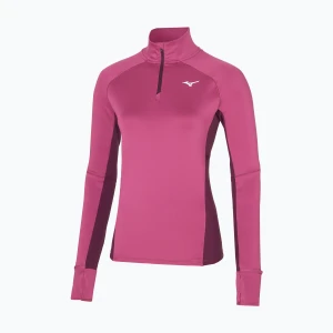 Bluza do biegania damska Mizuno Hybrid Tee Half Zip magenta haze