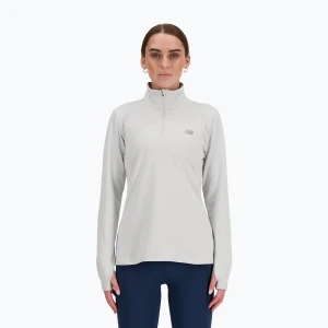 Bluza do biegania damska New Balance Sport Essentials Space Dye ashheath Szary