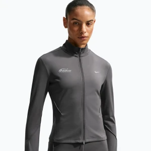 Bluza do biegania damska Nike Swift Dri-Fit Full Zip Mid-Layer medium ash