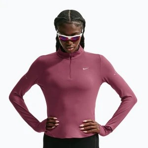 Bluza do biegania damska Nike Swift Dri-FIT UV 1 / 4-Zip pink smoke