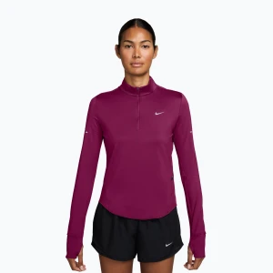 Bluza do biegania damska Nike Swift Dri-FIT UV 1 / 4-Zip true berry Fioletowy