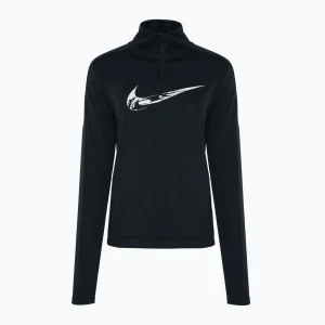 Bluza do biegania damska Nike Swoosh Dri-Fit HZ black / white