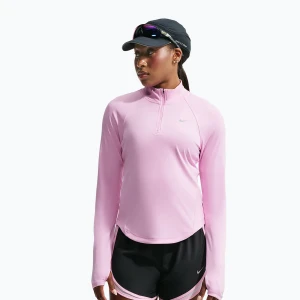 Bluza do biegania damska Nike Tempo Dri-Fit 1 / 4 Zip pink rise